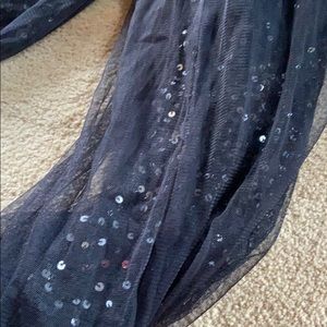 Badgley Mischka sequin scarf doughnut